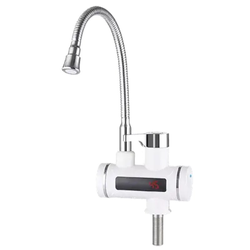Проточный кран-водонагреватель Unipump BEF-001-02 88402, с дисплеем и гибким изливом  в Нижнем Новгороде