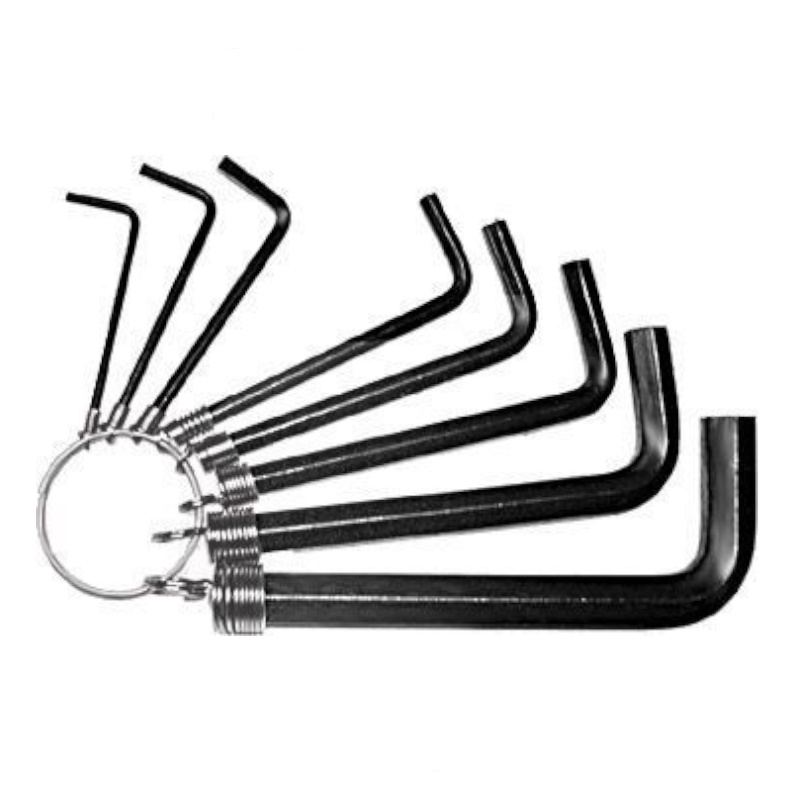 Ключи шестигранные Fit 64164 HEX на кольце 8 шт 2-10 мм 452₽