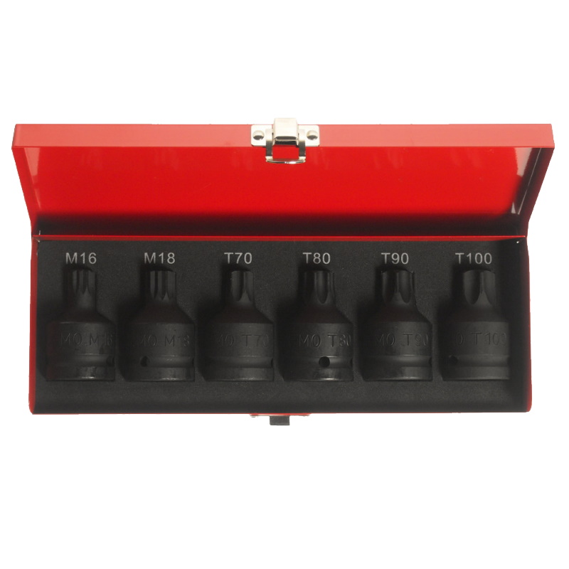 Набор головок ударных JTC JTC-J606T, TORX 3/4" T70-M18, длина 61 мм (в кейсе) 6 предметов в Угличе