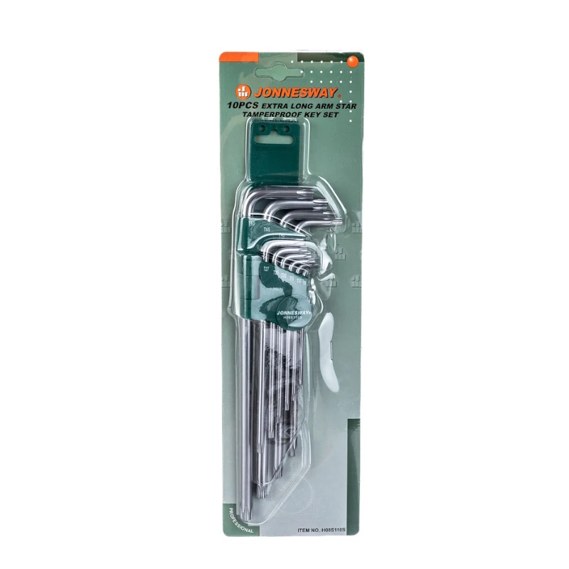 Комплект угловых ключей Jonnesway EXTRA LONG H08S110S, "TORX",Т9-Т50, с центрированным штифтом в Иваново