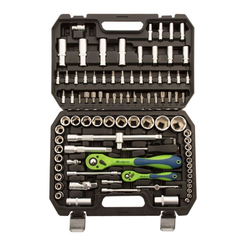 Набор инструментов Сибртех 13509, 1/2", 1/4", CrV, 94 предмета в Нижнем Новгороде