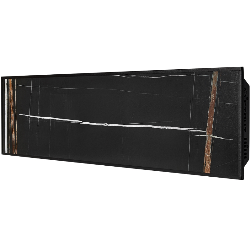 Отопительная панель Stout BLACK STONE SCT SCT-00BB-012030, 120*30, черный гранит / черный корпус