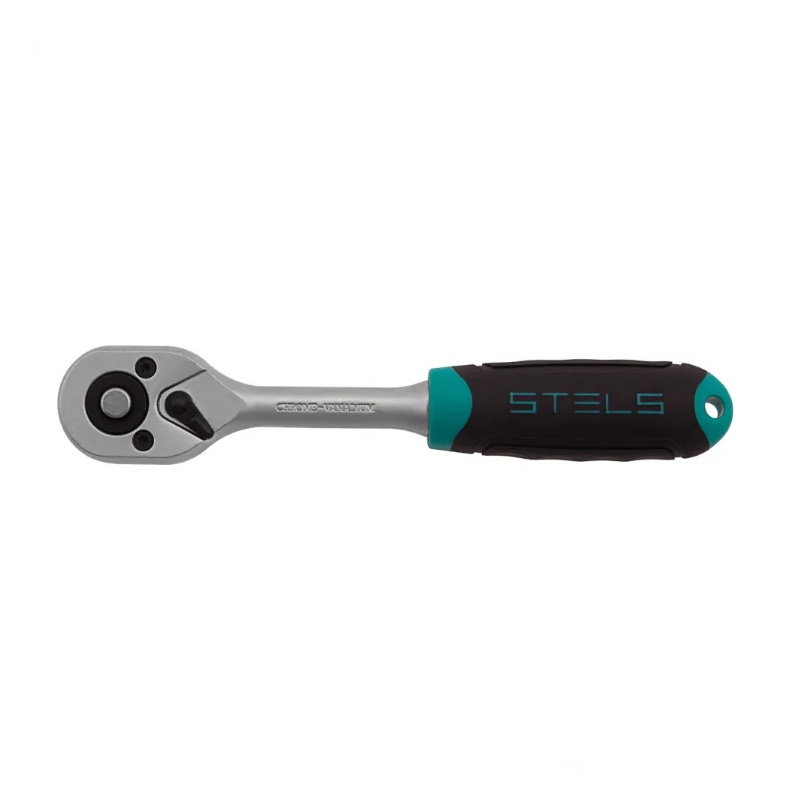 Набор торцевых головок Stels 14125, 1/4", 4-13мм, с трещоточным ключом, CrV, 11шт