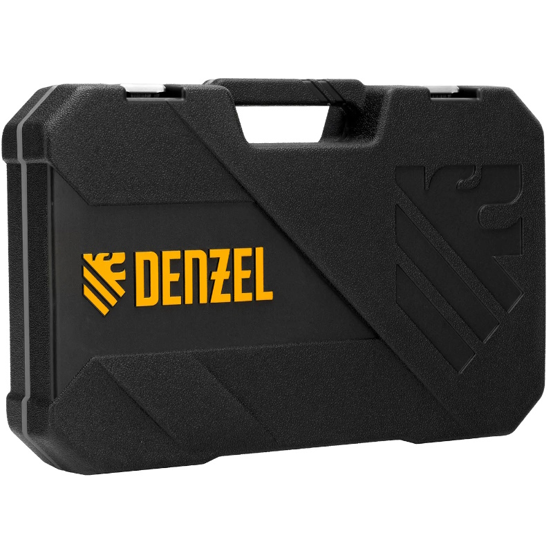 Набор инструментов Denzel 15809, 1/2", 1/4", CrV, S2, пластиковый кейс, 82 предмета в Переславле