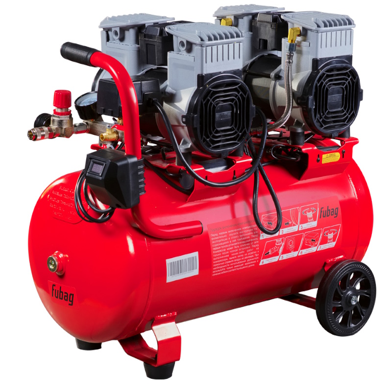 Компрессор безмасляный малошумный Fubag OLS 50050 CM2х2 646074