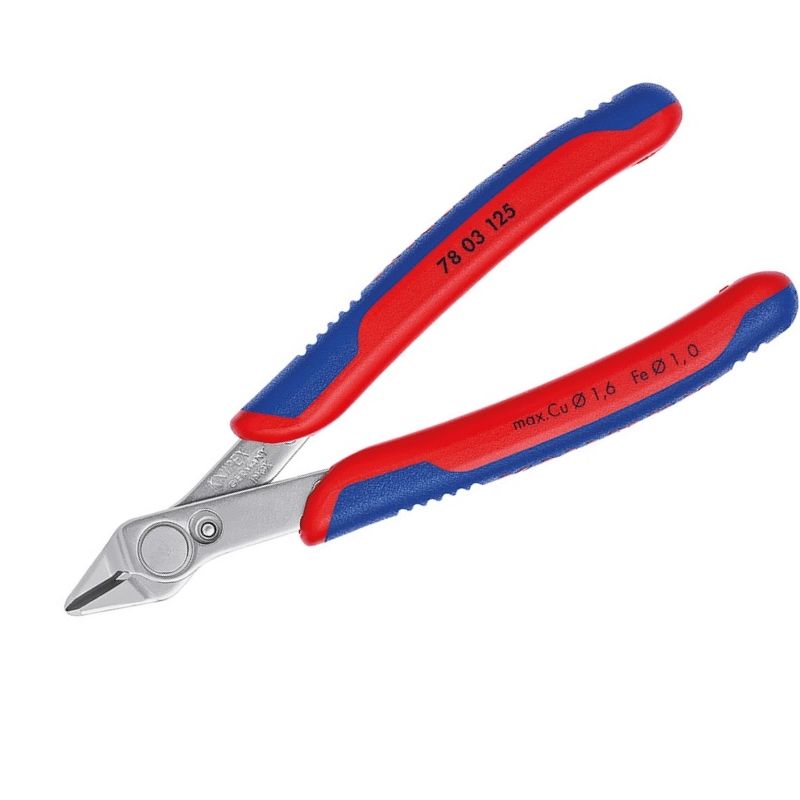 Бокорезы для электроники KNIPEX, прецизионные, Electronic Super Knips®, 125 mm, KN-7803125 в Твери