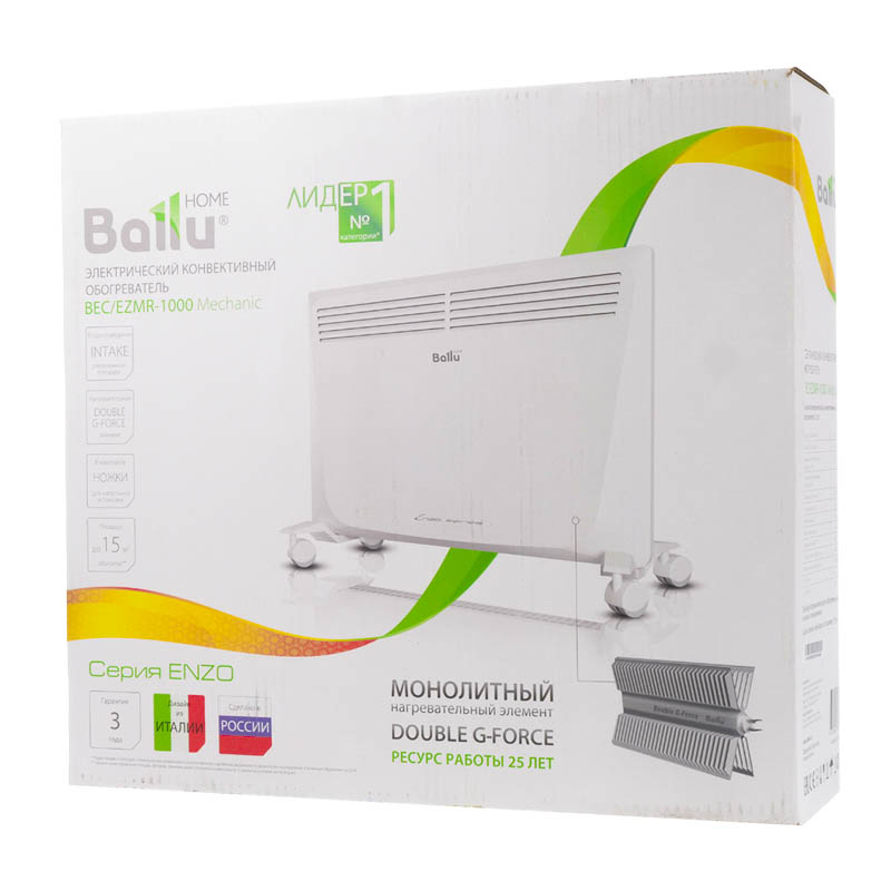 Конвекционный нагреватель Ballu Enzo BEC/EZMR-1000 (механический термостат) в Туле