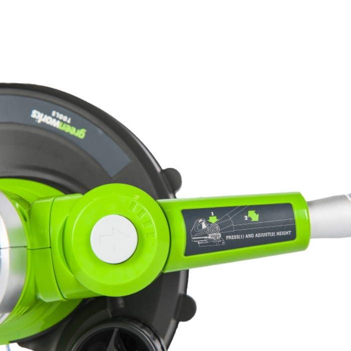 Триммер электрический струнный делюкс Greenworks GST5033M (0.5 кВт, толщина лески 1.65мм)