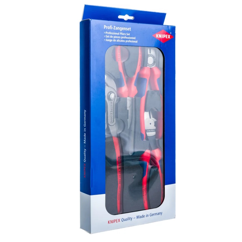 Набор ШГИ в ложементе Knipex Basic KN-002001V15, 4 предмета, KN-0302180/2612200/7402160/8701250 в Угличе