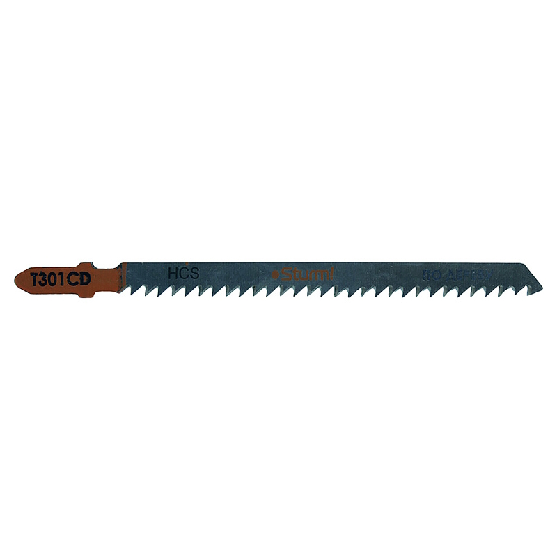 Пилки для лобзика по дереву Sturm T301CD 5250301, 5 шт, 115x90мм, шаг зуба 3мм, чистый прямой рез, HCS в Костроме