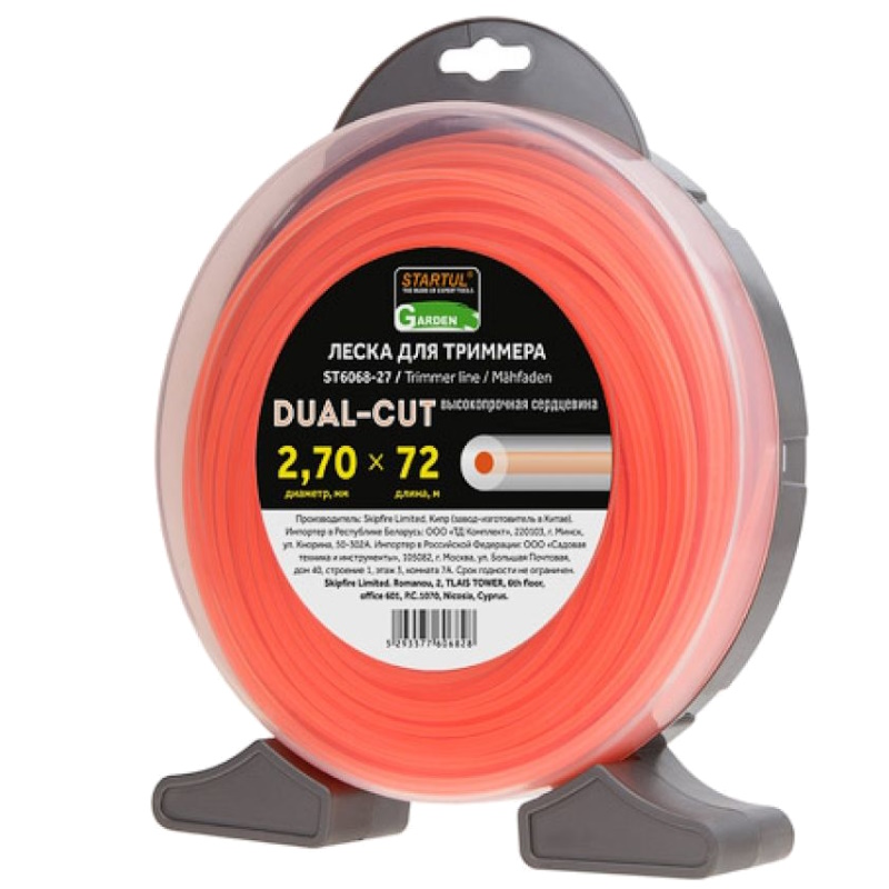 Леска Startul DUAL-CUT GARDEN ST6068-27, ф 2.7 мм х 72 м, круглое сечения в Ярославле