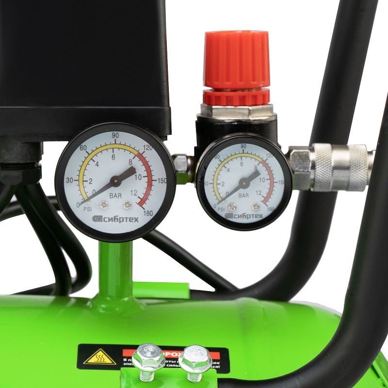 Компрессор безмасляный Сибртех МБ 2250100 58008 малошумный 2250 Вт 100л 400 лмин