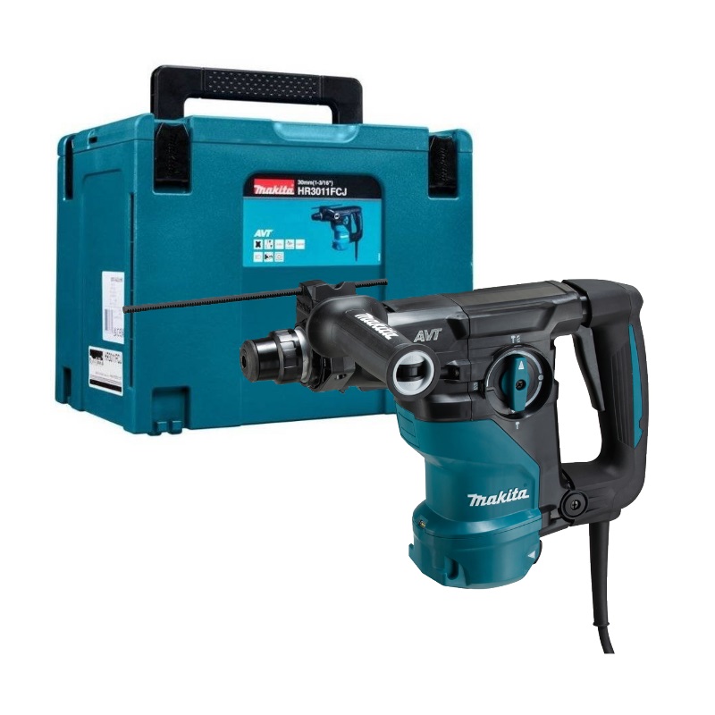 Перфоратор Makita HR3011FCJ (SDS-plus, 1050 Вт, 3,9 Дж, AVT, кейс Makpac)