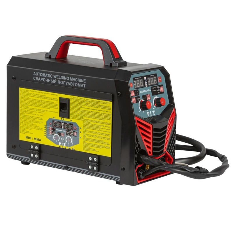 Сварочный полуавтомат PIT PMIG145-С 40 кВт 145А ПВ-60 MMA 16-4мм MIG 08-10мм