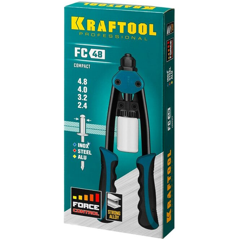 Заклепочник двуручный силовой компактный, Kraftool "MaxKraft-48" 31161