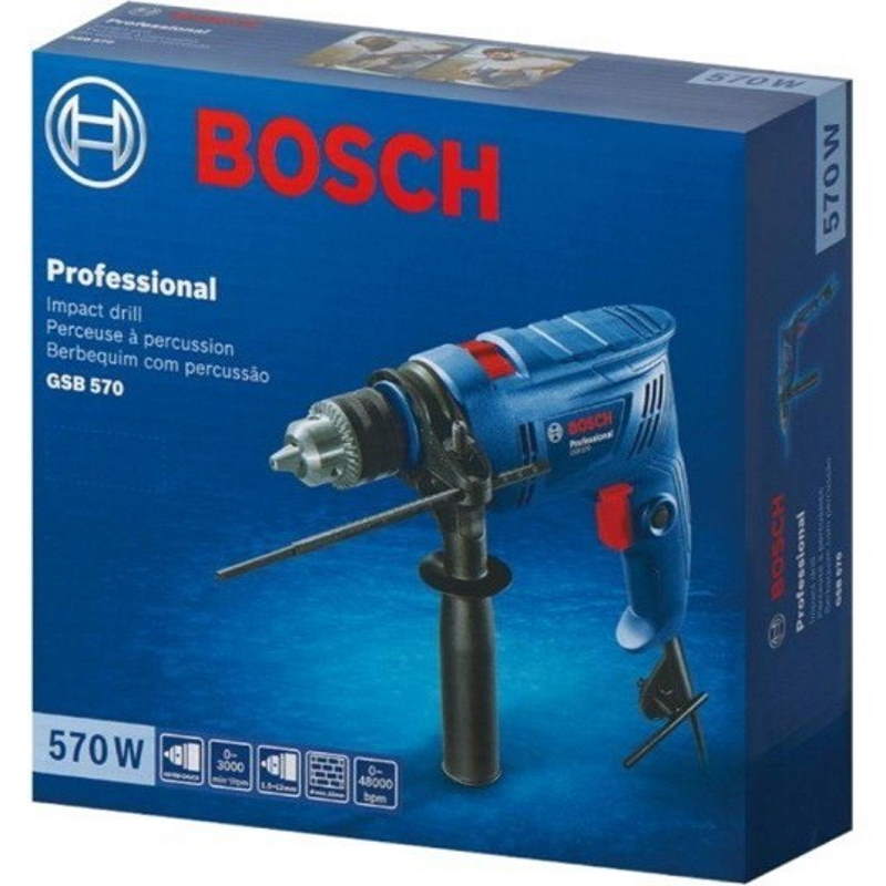 Дрель ударная Bosch GSB 570 0.601.1B7.0R0, 570Вт в Кинешме