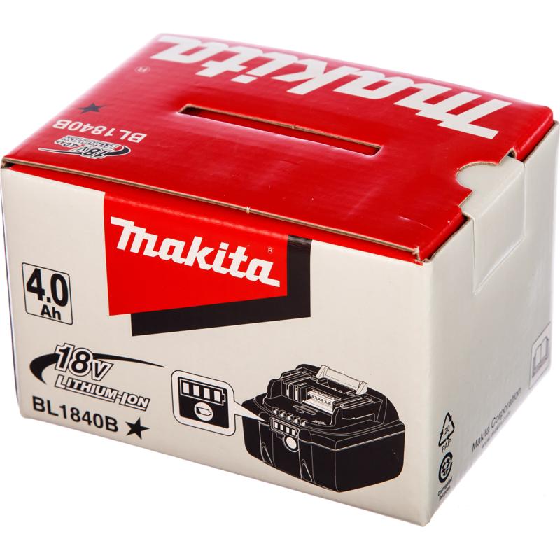 Аккумулятор Makita BL840B 197265-4, 18В, 4 Ач, Li-Ion