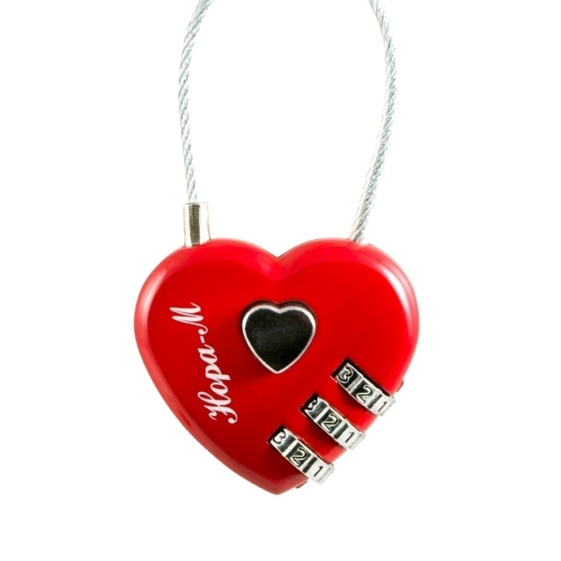 Замок навесной кодовый для чемодана Нора-М 614 17074 красный - 40 мм 279₽