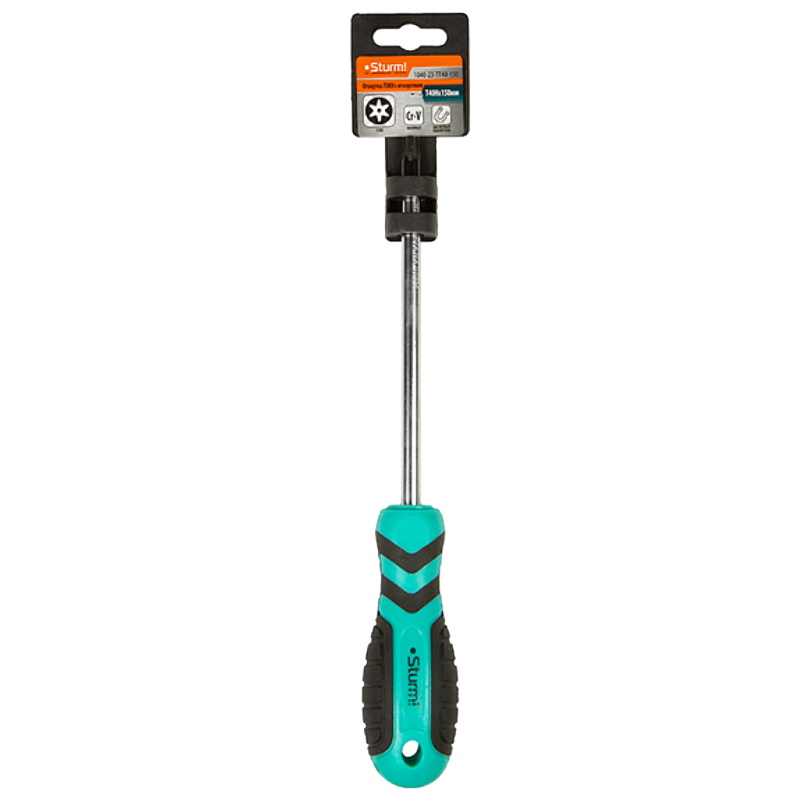 Отвертка Sturm 1040-23-TT40-150, TORX TT40H*150 мм, с отверстием, CrV магнитный наконечник