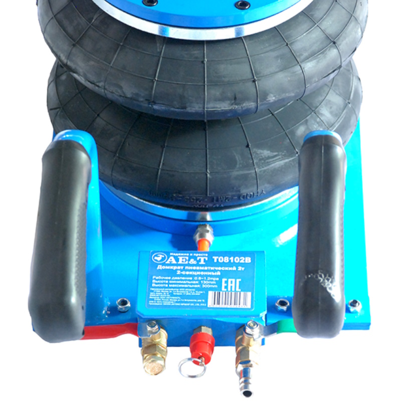 Домкрат AE&T T08102B, 2 т, 2-секционный, пневматический в Костроме