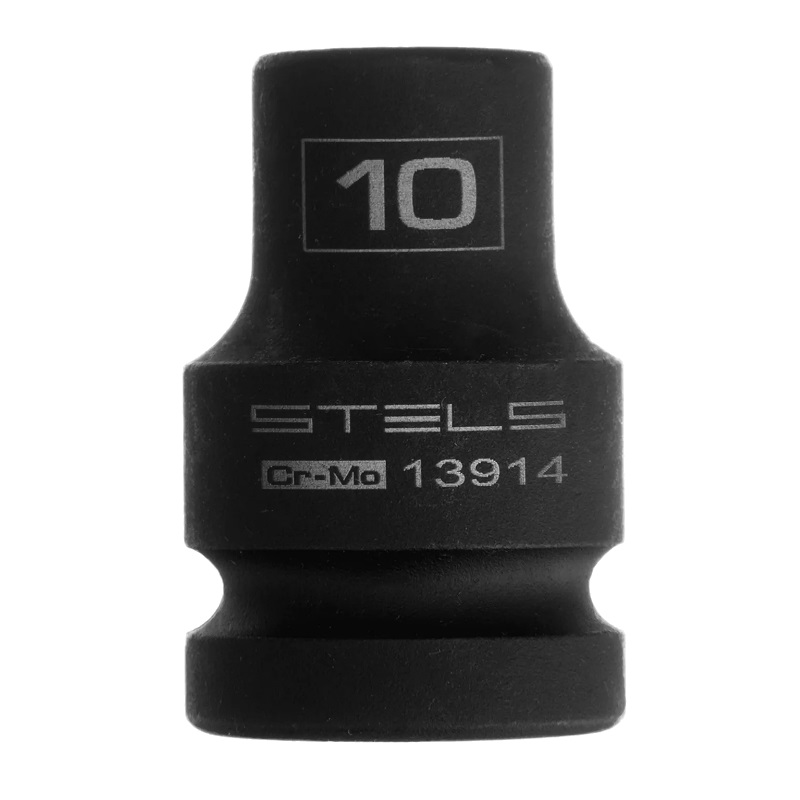 Головка ударная шестигранная Stels 13914, 10 мм, 1/2", CrMo в Вологде