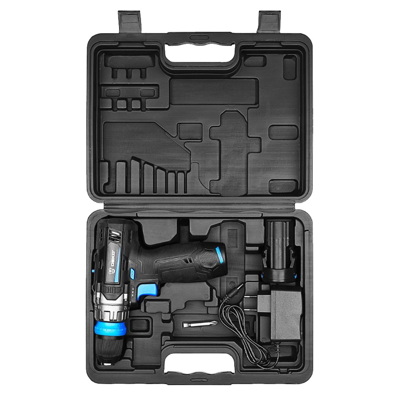 Аккумуляторная дрель-шуруповерт Deko ZKCD12V PRO 084-1013, в кейсе, co съемным патроном, 12В, 2х1.5Ач в Туле