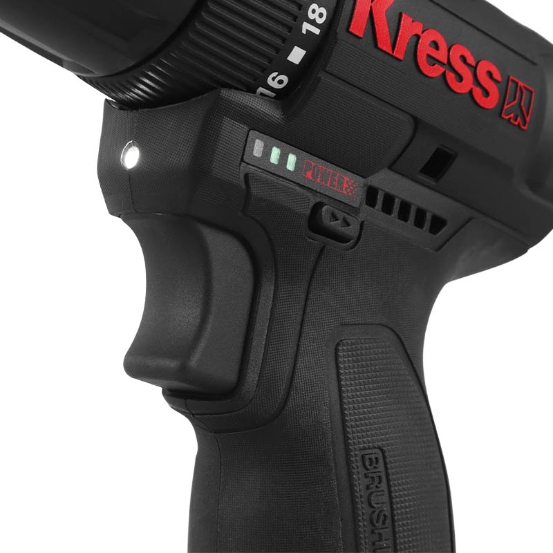 Дрель-шуруповерт аккумуляторная бесщеточная Kress KU202.1 (2xLi-ion 12 В, 2 Ач, ЗУ, кейс)