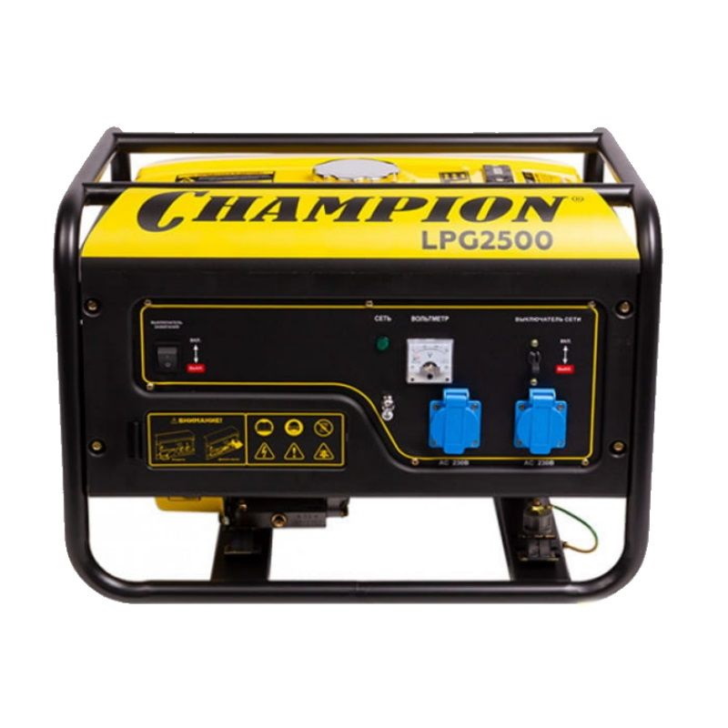 Газовый (газопоршневой) генератор Champion LPG2500 (мощность 2 кВт, число фаз: 1, воздушное охлаждение)