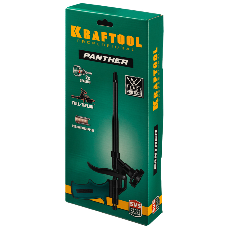 Пистолет для монтажной пены Kraftool Panter 06855_z01, полное тефлоновое покрытие в Ярославле