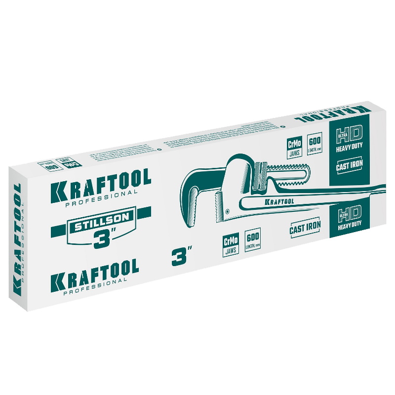 Ключ трубный разводной Kraftool Stillson 2727-60, 3", 600 мм в Туле