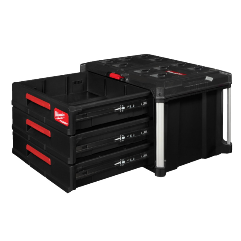 Ящик Milwaukee PACKOUT 4932472130, с 3-мя выдвижными отсеками  в Туле