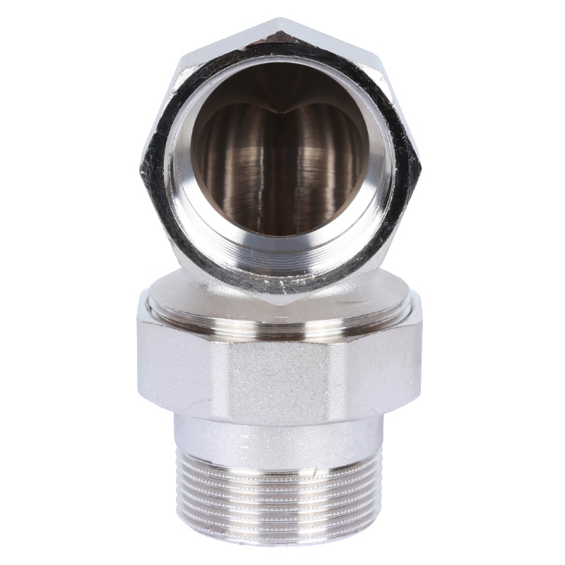Американка угловая Stout SFT-0057-000114 ВН, 1"1/4, уплотнение под гайкой o-ring кольцо, никелированное в Твери