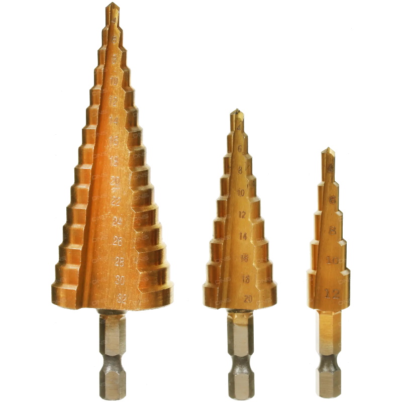 Набор сверл ступенчатых Deko DH21 065-0689, 4-12 мм, 4-20 мм, 4-32 мм, 3 шт