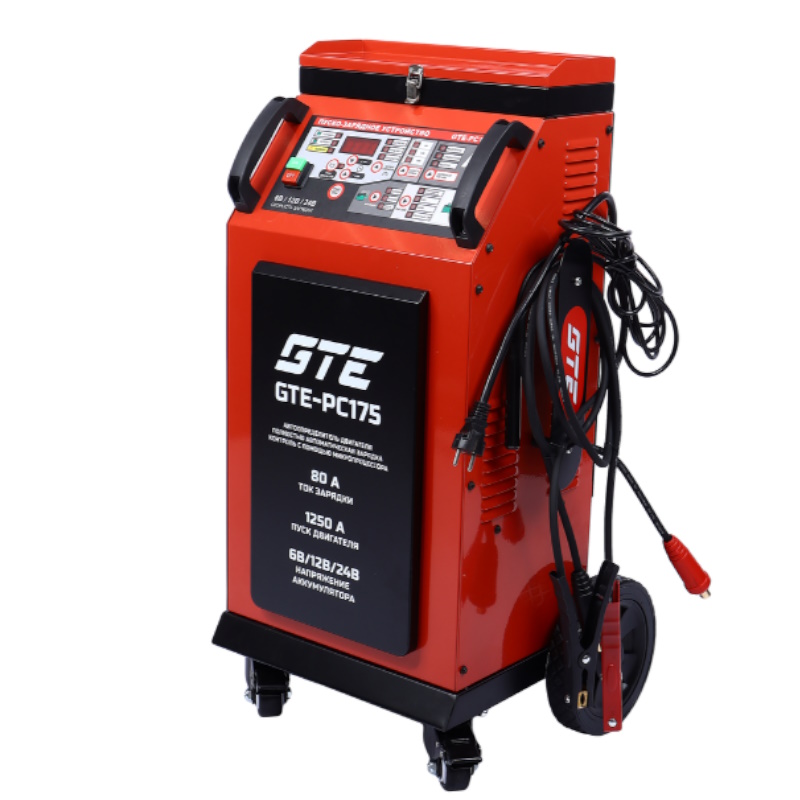 Пуско-зарядное устройство GTE GTE-PC175, 6В/5А,10А,45А 12В/10А,40А,80А 24В/10А/40А/80А, 1250А в Угличе