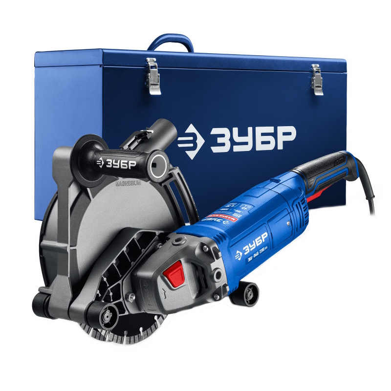 Электрический штроборез Зубр ЗШ-П45-2200 ПТК профессионал 2200Вт мет ящик 15812₽