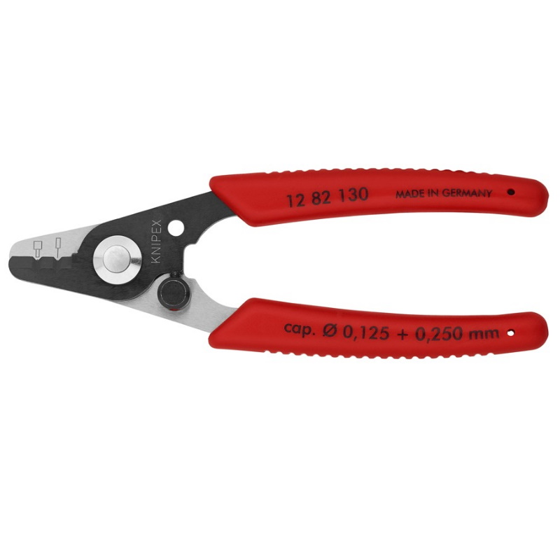 Стриппер для удаления первичной Knipex KN-1282130SB  (Ø 0.125 мм) и вторичной (Ø 0.25 мм) оболочек оптоволокна, 130 мм, S в Кинешме