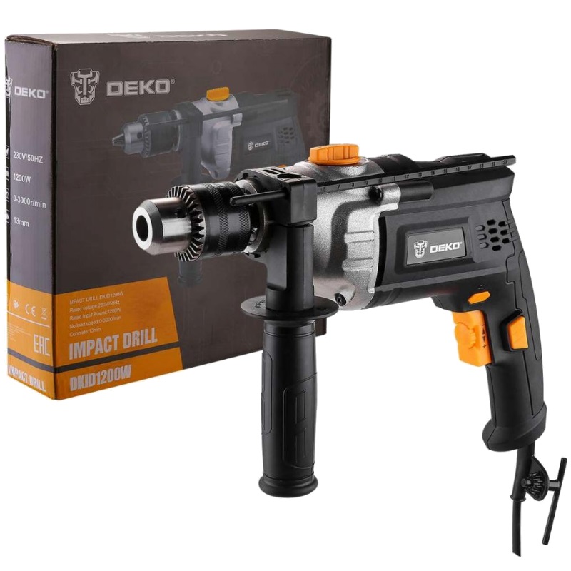 Дрель ударная сетевая Deko DKID1200W 063-4156 2466₽