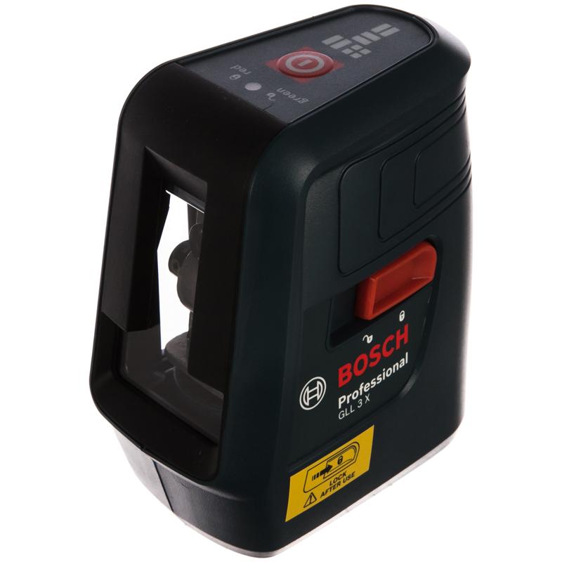 Лазерный нивелир Bosch GLL 3-X 0.601.063.CJ0 (дальность без приемника 15 м, длина волны 635 нм, батареи АА) во Владимире