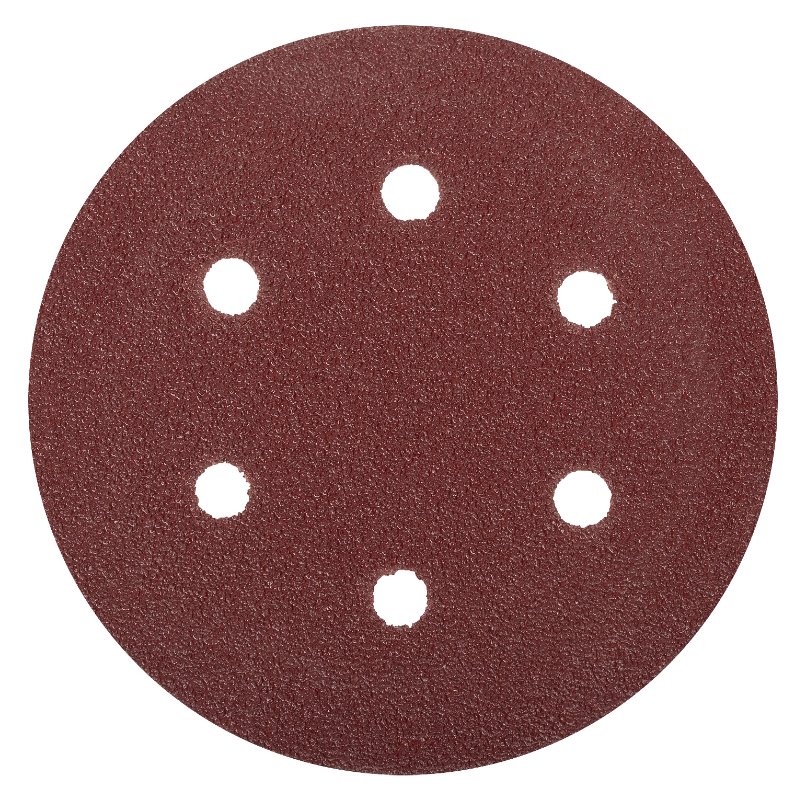Круг шлифовальный универсальный Зубр МАСТЕР 35566-150-040 из абразивной бумаги на велкро основе 6 отверстий Р40 150мм 5шт 185₽