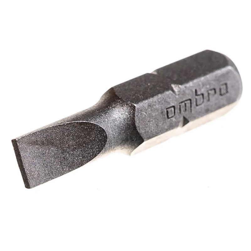 Вставка-бита Ombra 514550 055811, 1/4"DR шлицевая, SL5, 25 мм в Кинешме