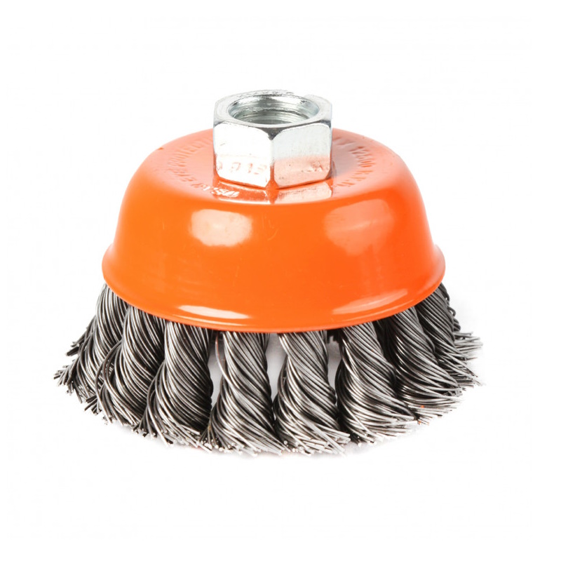 Щетка EDGE by PATRIOT 813010007, 100*М14, чашеобразная, витая проволока