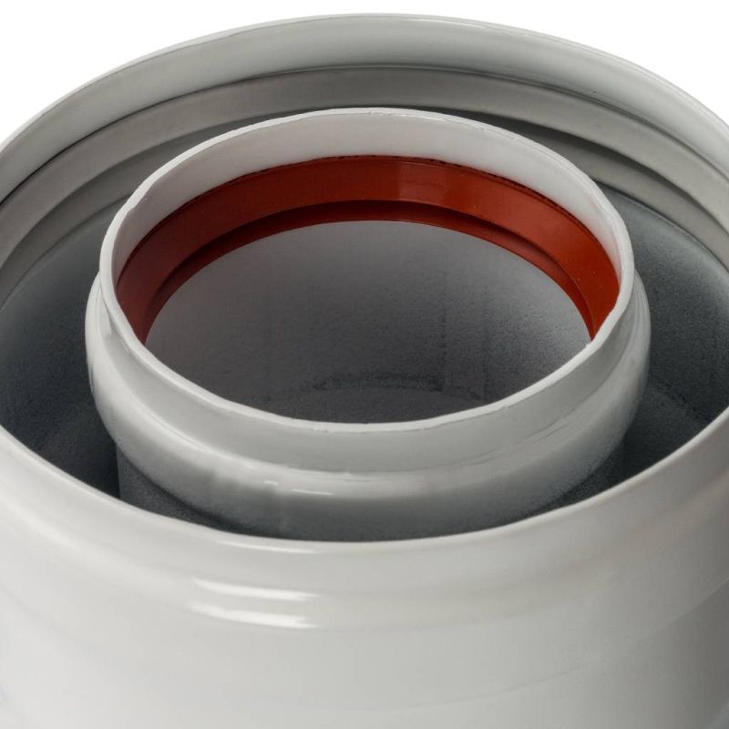 Элемент дымохода DN60/100 адаптер для котла Stout SCA-6010-210100 вертикальный коаксиальный в Вологде