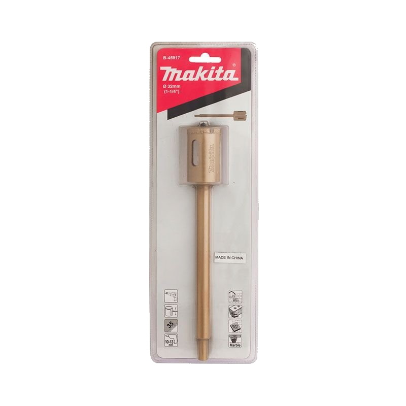 Алмазная коронка Makita B-45917, 32x40 мм, набор (адаптер 150 мм, сверло, коронка) в Угличе
