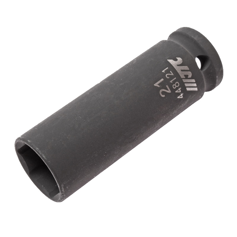 Торцевая 6-гранная головка JTC JTC-448121, 1/2"х21 мм, ударная, длина 82 мм, глубокая, тонкостенная