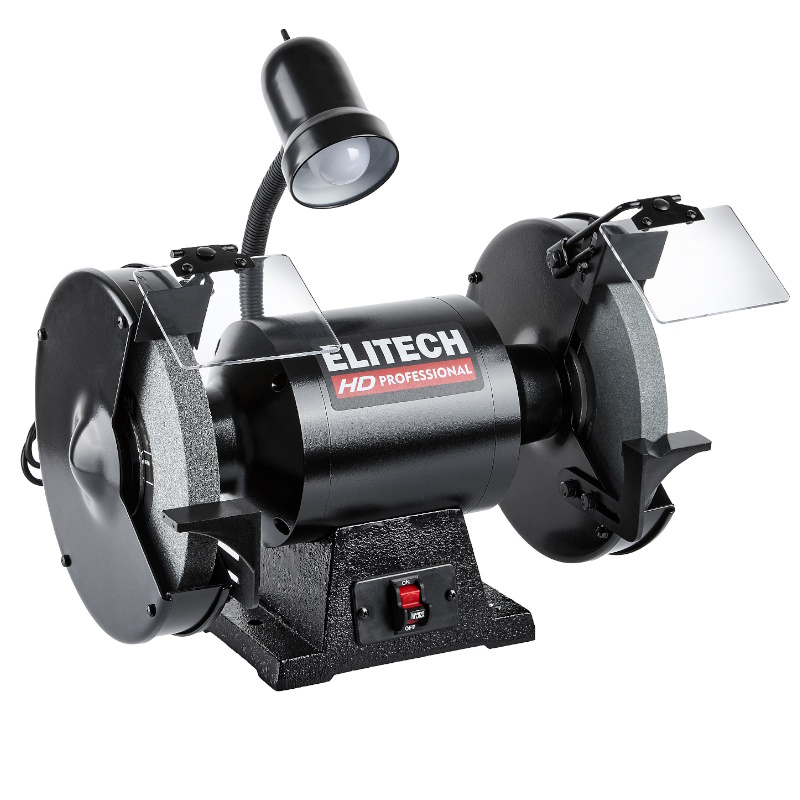 Станок заточный Elitech HD BG 9025L (E2013.012.00) 900Вт, 2980об/мин, шлиф.круг - 250х25х32мм, 37м/с, 32.5кг, лампа в Угличе