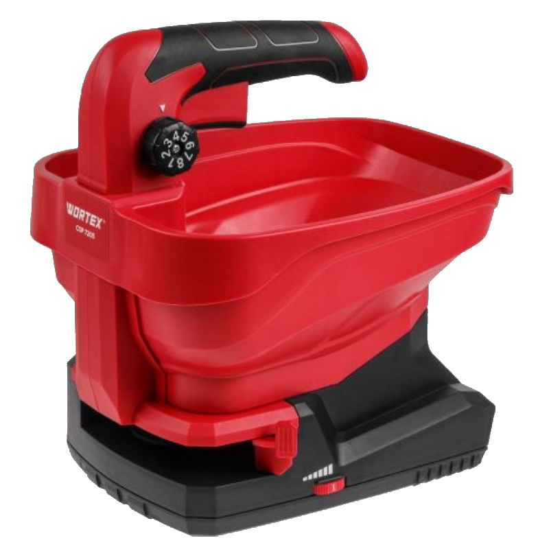Аккумуляторный разбрасыватель Wortex CSP 7205 1334416 в коробке встроенная акб 72 В 2 Ач конт 3 л ширина 5 м 4860₽