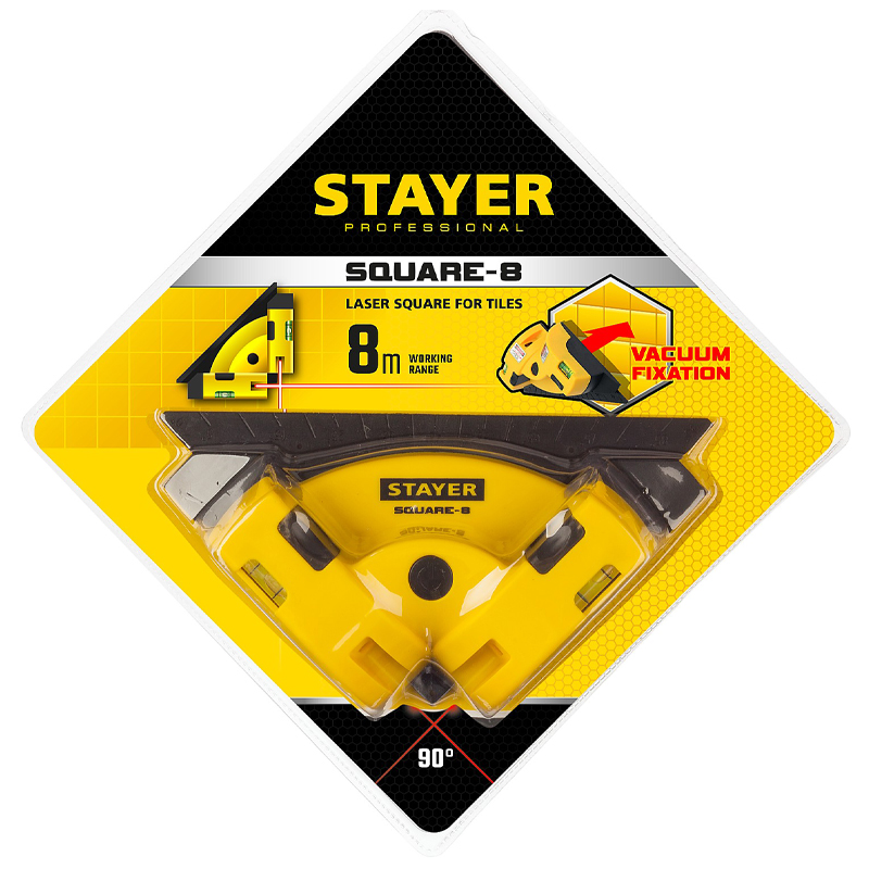 Лазерный угольник для кафеля Stayer Professional 34928 (8 м) в Костроме