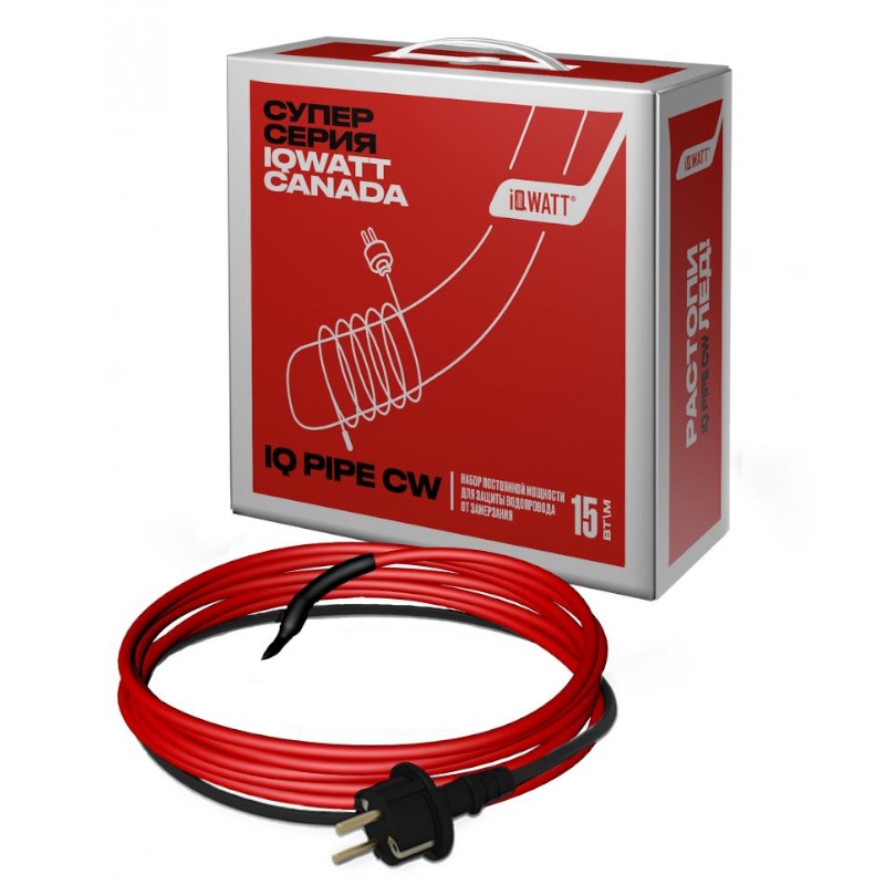 Набор постоянной мощности для защиты водопровода от замерзания Iqwatt IQ PIPE CW 28m 00728 9913₽