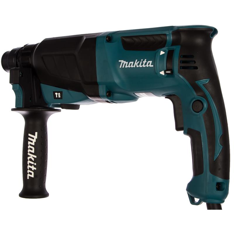 Перфоратор Makita HR 2630 184758 (патрон SDS-Plus, мощность 880 Вт, 2.4 Дж, вес 2.8 кг, сверлильный режим, диаметр до 80 мм)