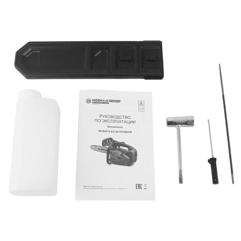 Бензопила Мобил К XC128 ПРЕМИУМ OREGON MBK0027193, 28.5 см3, шина 30 см, 3/8" (0.375), шина и цепь